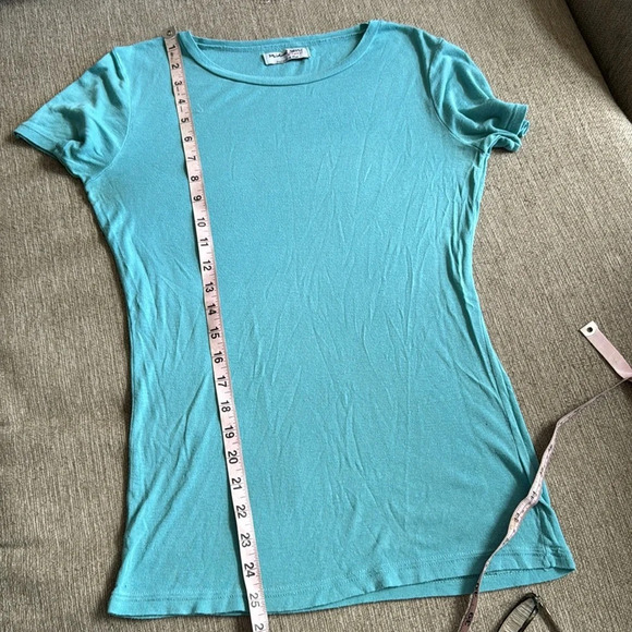Michael stars one size fits most turquoise blue t shirt - Picture 7 of 8